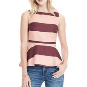 Banana Republic Peplum Striped top